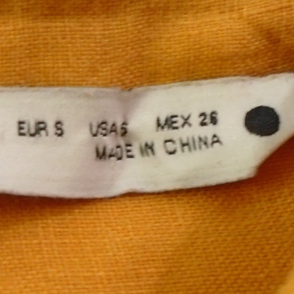 Zara Orange Button Down - image 3